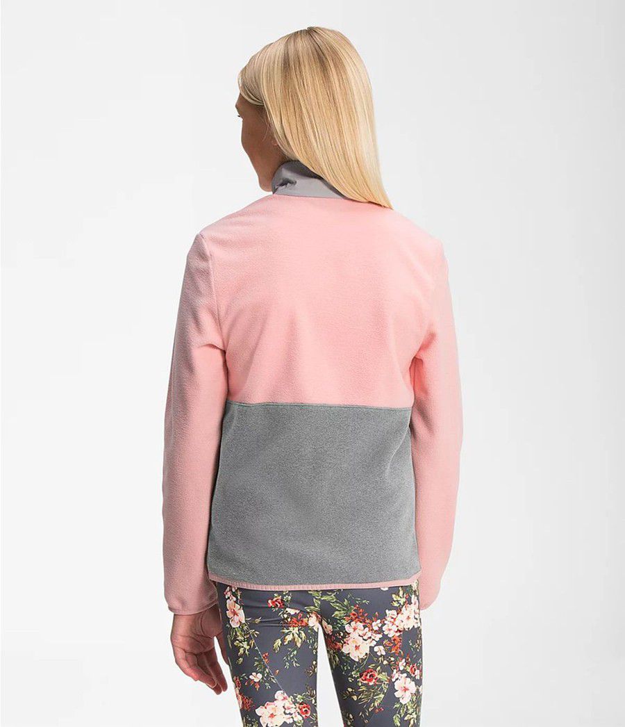 Dětské Bundy The North Face Glacier ¼ Zip Růžové | EBFHUXG-31