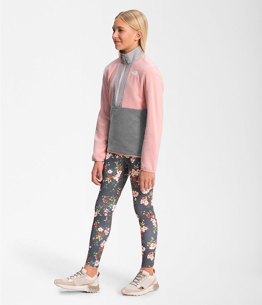 Dětské Bundy The North Face Glacier ¼ Zip Růžové | EBFHUXG-31