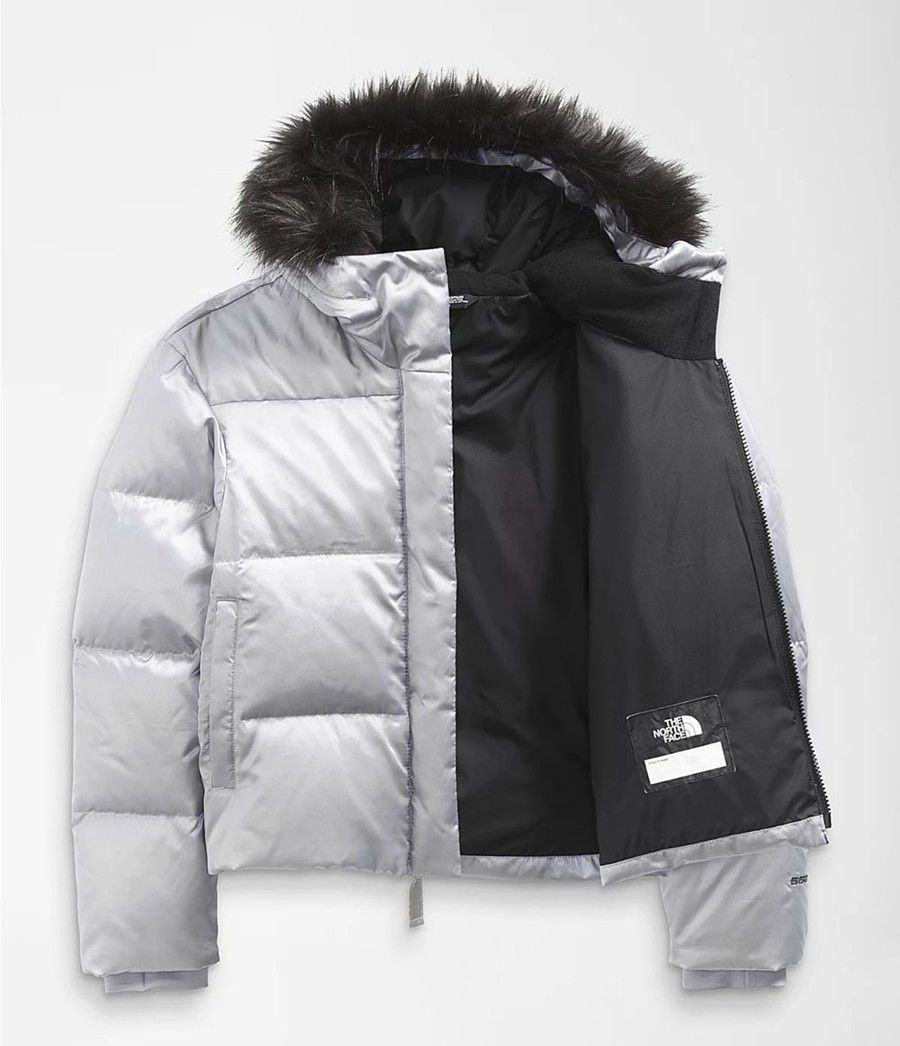 Dětské Bundy The North Face Printed Dealio City Šedé | ZXGPEHU-42