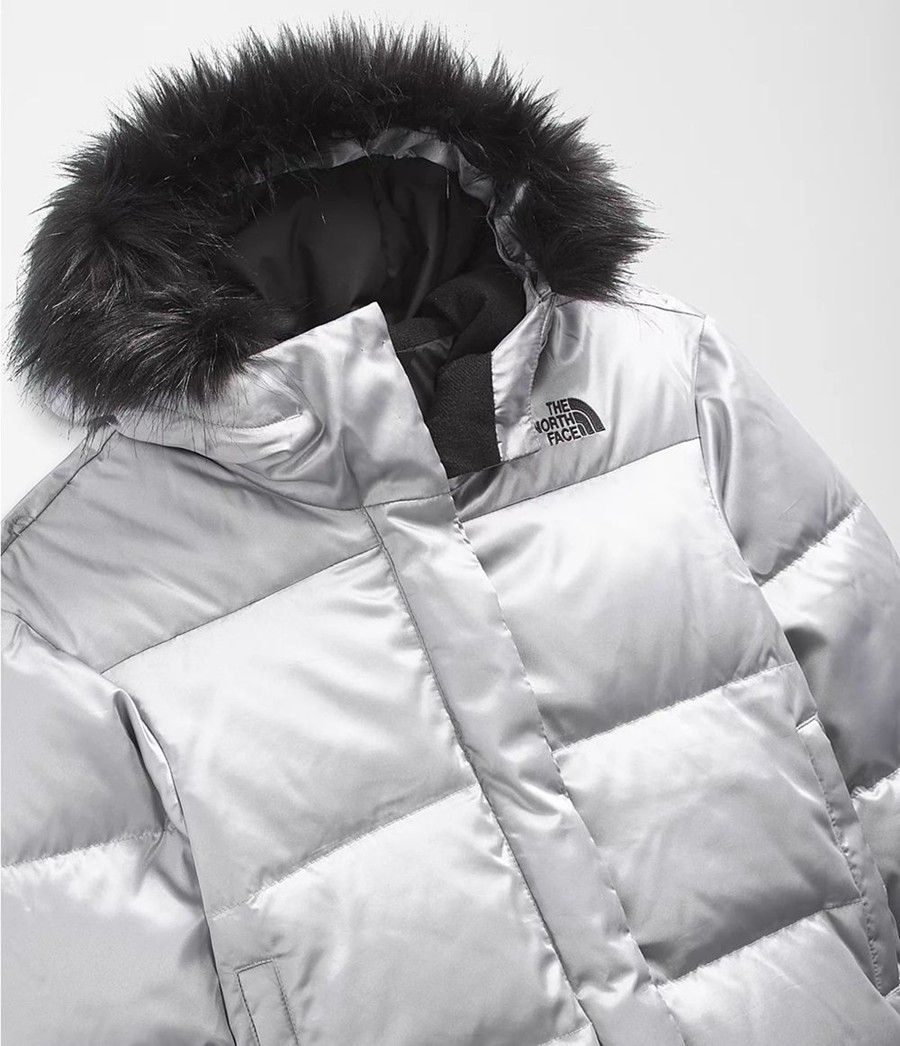 Dětské Bundy The North Face Printed Dealio City Šedé | ZXGPEHU-42