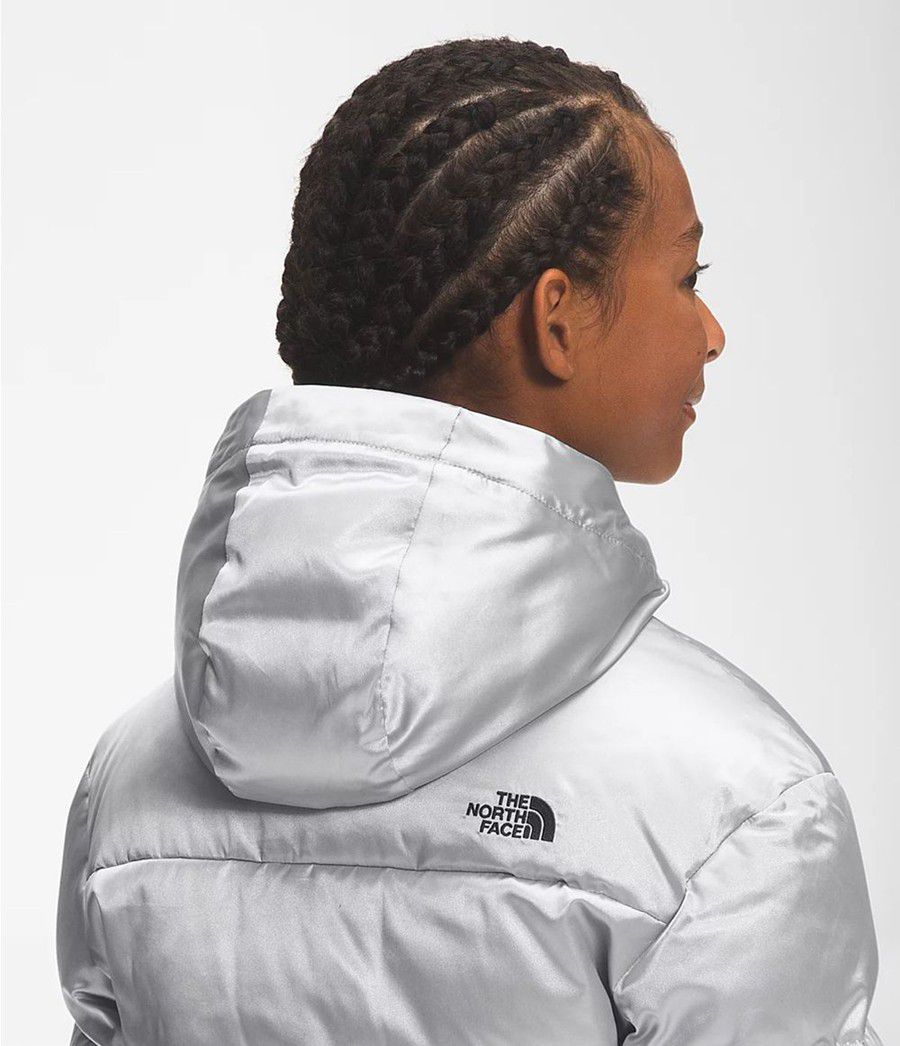 Dětské Bundy The North Face Printed Dealio City Šedé | ZXGPEHU-42