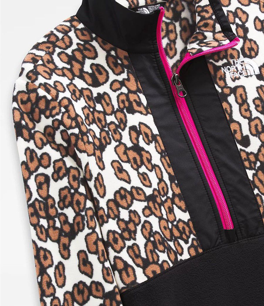Dětské Bundy The North Face Printed Glacier ¼ Zip Leopard | REKYXLP-95