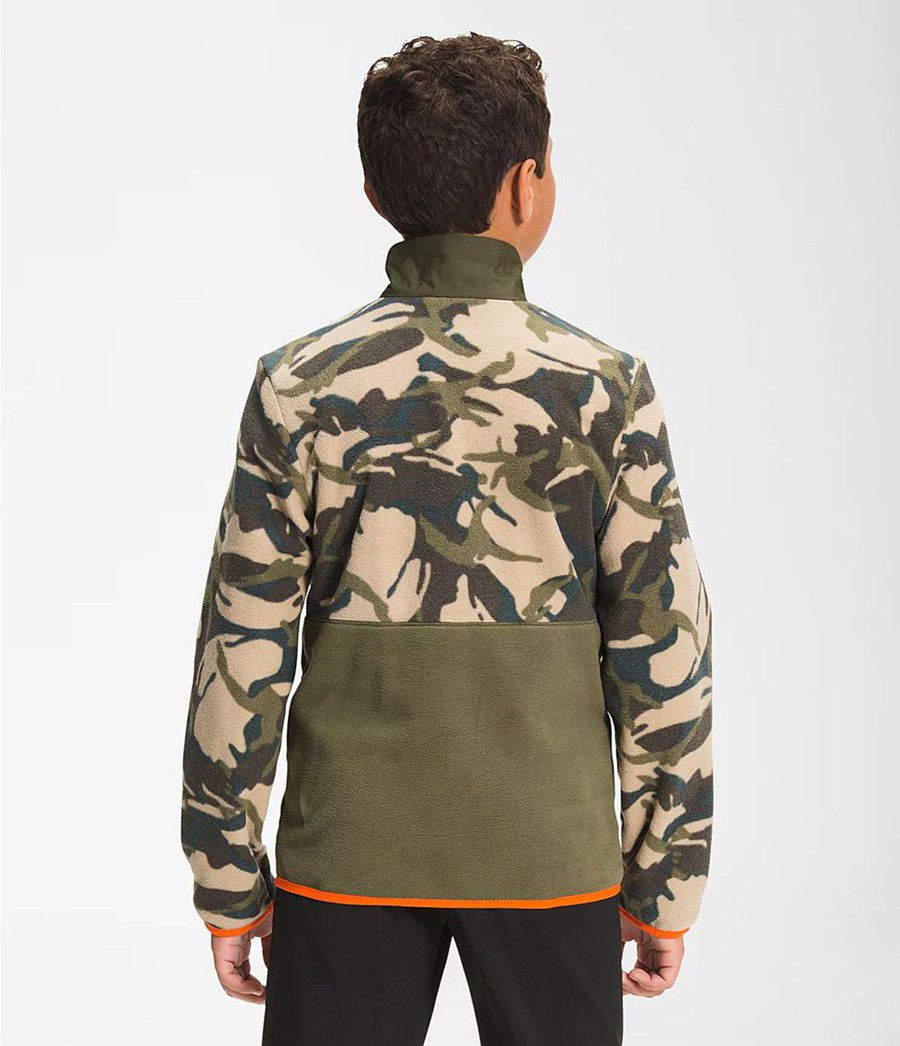 Dětské Bundy The North Face Printed Glacier ¼ Zip Camouflage | BNUXHEC-64