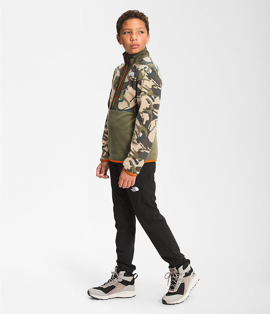 Dětské Bundy The North Face Printed Glacier ¼ Zip Camouflage | BNUXHEC-64