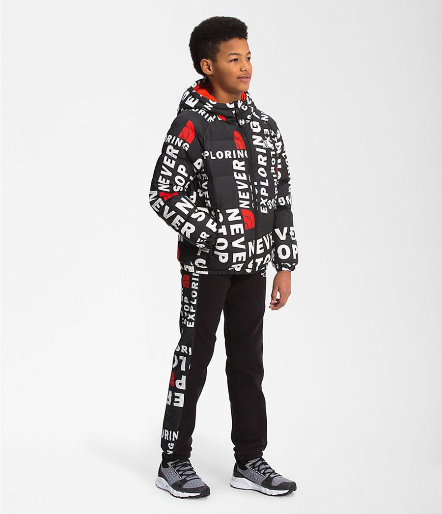 Dětské Bundy The North Face Printed Hyalite Černé | RGCKYEQ-26