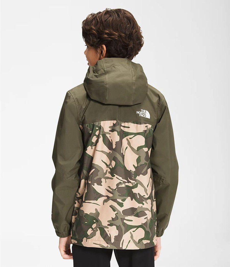 Dětské Bundy The North Face Printed Resolve Reflective Camouflage | ABHXIVK-45