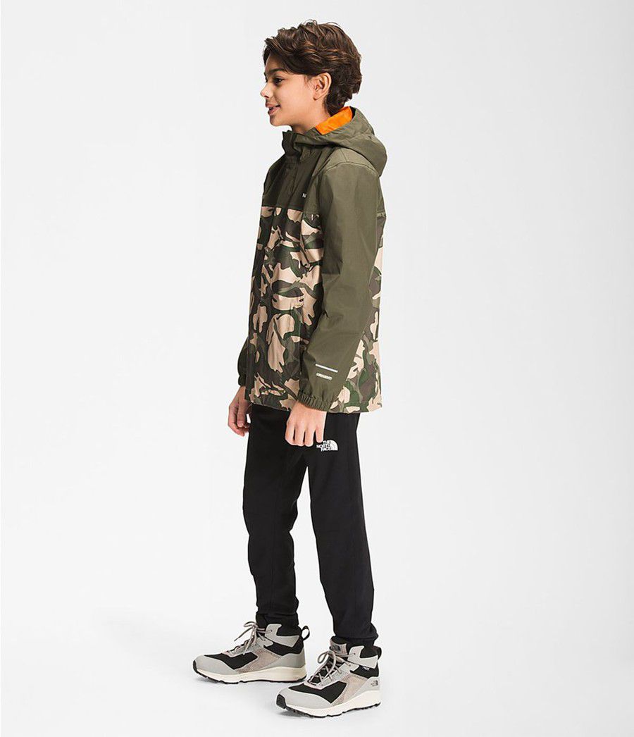 Dětské Bundy The North Face Printed Resolve Reflective Camouflage | ABHXIVK-45