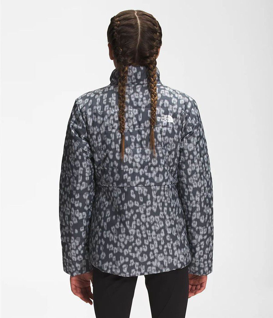 Dětské Bundy The North Face Printed Reversible Mossbud Swirl Šedé | SONFZDH-51