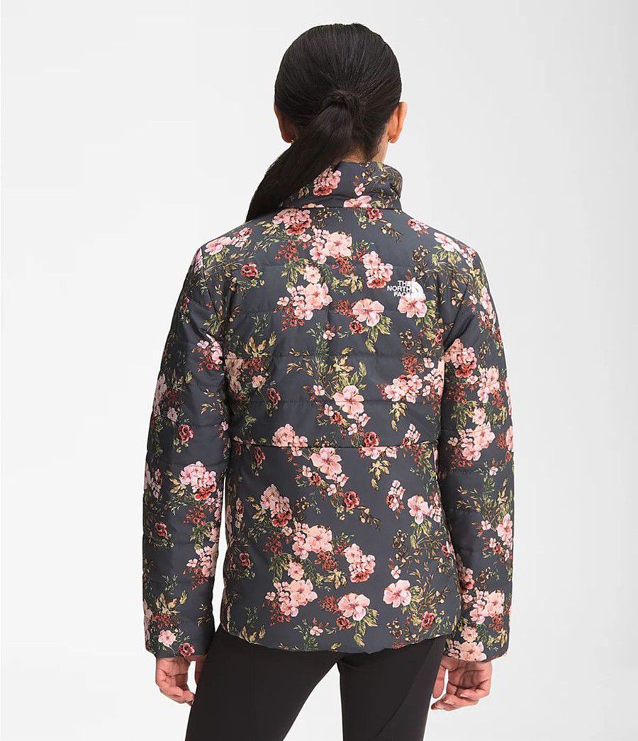 Dětské Bundy The North Face Printed Reversible Mossbud Swirl Šedé | PUHNMOV-92