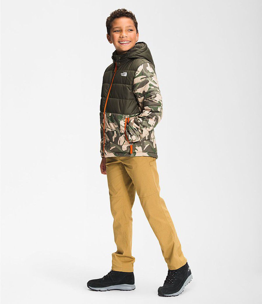 Dětské Bundy The North Face Printed Reversible Mount Chimbo Full Zip Hooded Camouflage | SXPJEWG-84