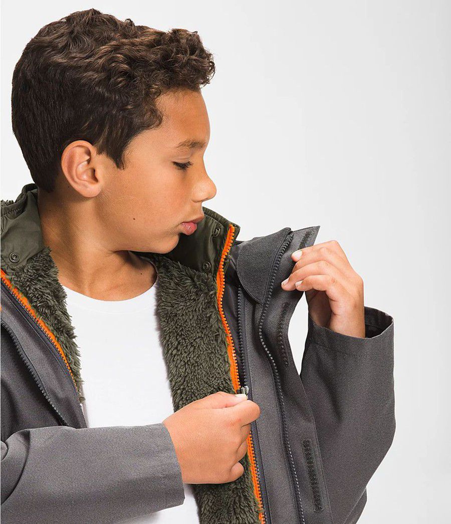 Dětské Bundy The North Face Printed Reversible Mount Chimbo Full Zip Hooded Camouflage | SXPJEWG-84