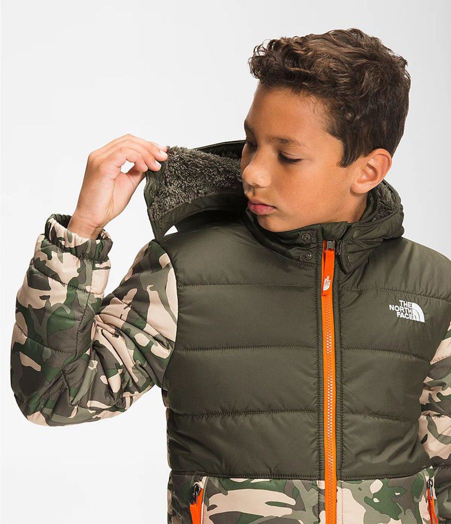 Dětské Bundy The North Face Printed Reversible Mount Chimbo Full Zip Hooded Camouflage | SXPJEWG-84