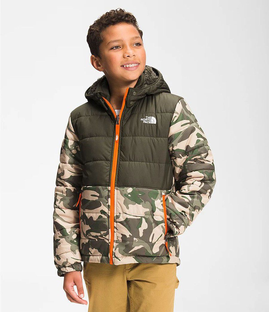 Dětské Bundy The North Face Printed Reversible Mount Chimbo Full Zip Hooded Camouflage | SXPJEWG-84