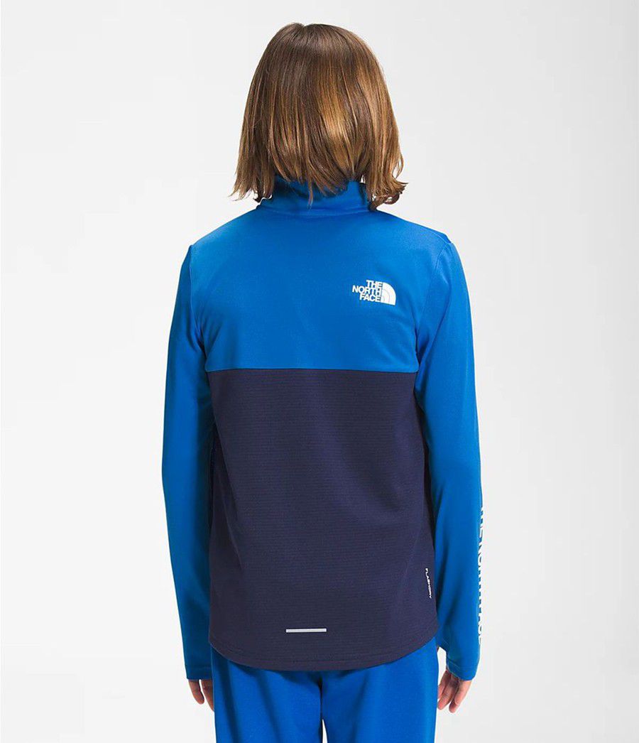 Dětské Bundy The North Face Reactor Thermal ¼ Zip Blankyt | KNTSXPD-10