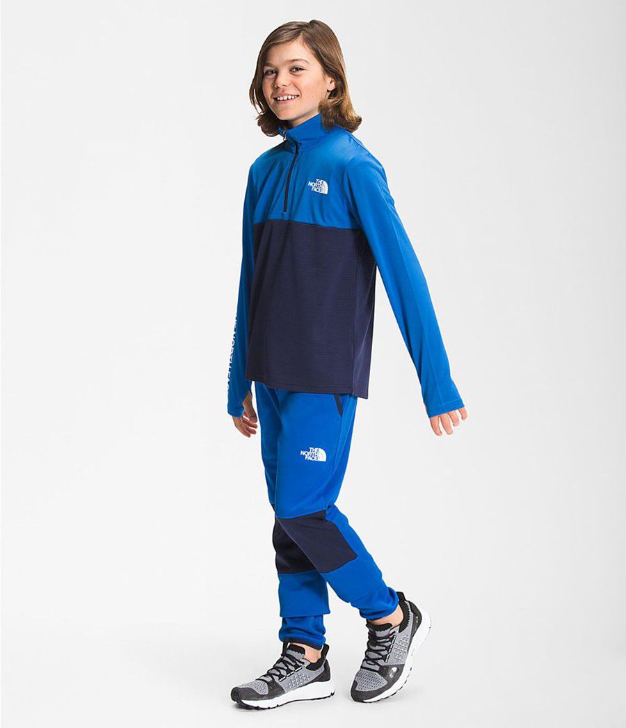 Dětské Bundy The North Face Reactor Thermal ¼ Zip Blankyt | KNTSXPD-10