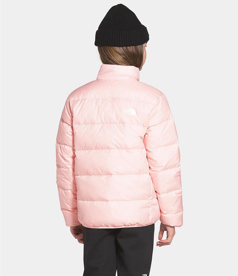 Dětské Bundy The North Face Reversible Andes Růžové | KPZSREY-82