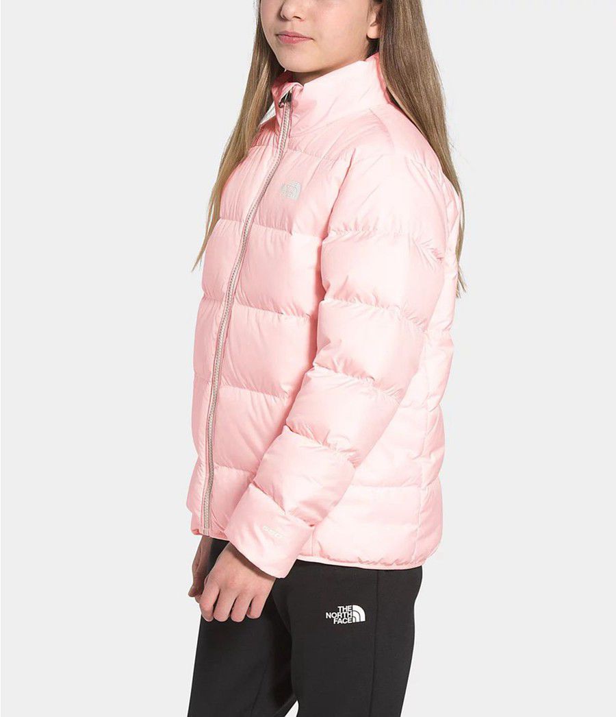 Dětské Bundy The North Face Reversible Andes Růžové | KPZSREY-82