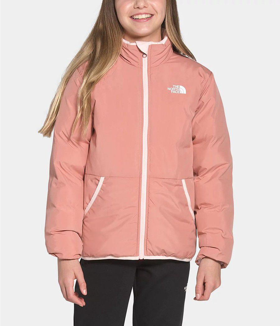 Dětské Bundy The North Face Reversible Andes Růžové | KPZSREY-82