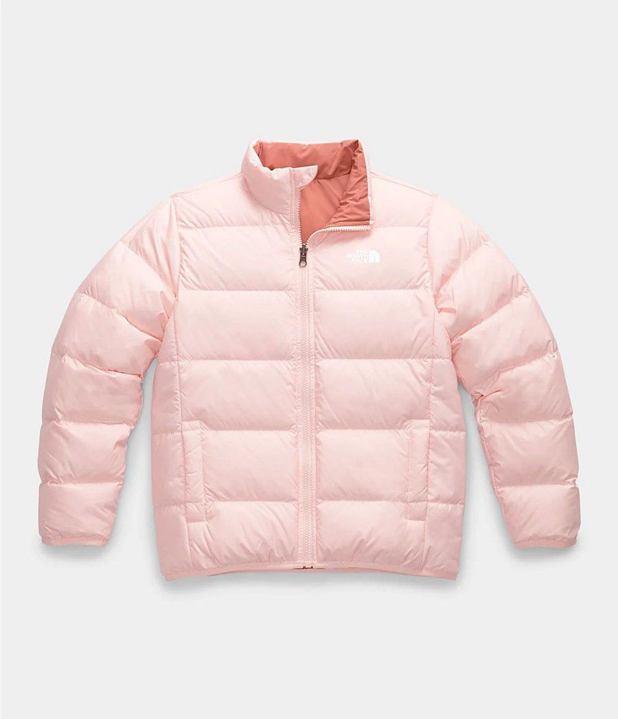 Dětské Bundy The North Face Reversible Andes Růžové | KPZSREY-82