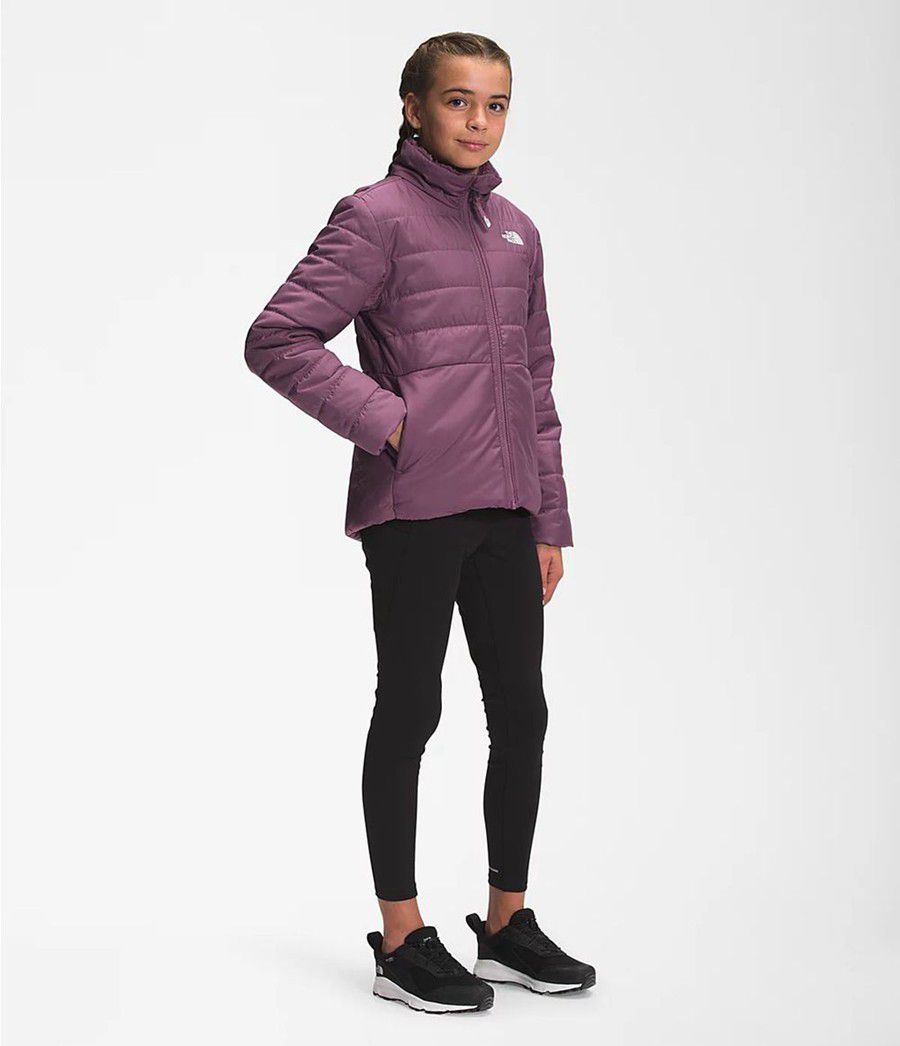 Dětské Bundy The North Face Reversible Mossbud Swirl Fialové | CFRLJPK-63
