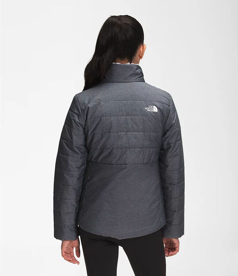Dětské Bundy The North Face Reversible Mossbud Swirl Šedé | XAZVEYN-84