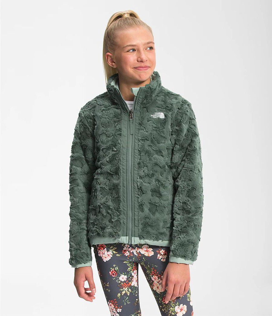 Dětské Bundy The North Face Reversible Mossbud Swirl Tyrkysové | YJLRKTF-40