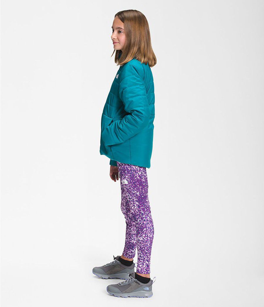 Dětské Bundy The North Face Reversible Mossbud Swirl Blankyt | BTZYNQG-39