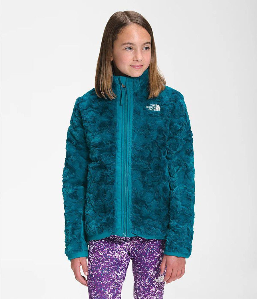 Dětské Bundy The North Face Reversible Mossbud Swirl Blankyt | BTZYNQG-39