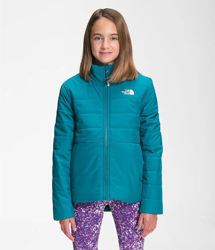 Dětské Bundy The North Face Reversible Mossbud Swirl Blankyt | BTZYNQG-39
