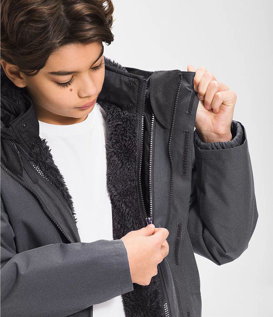 Dětské Bundy The North Face Reversible Mount Chimbo Full Zip Hooded Šedé | JGRZLYX-48