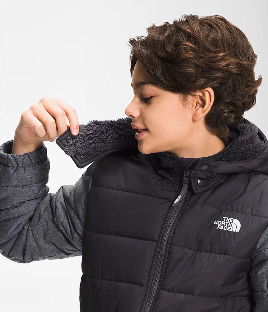 Dětské Bundy The North Face Reversible Mount Chimbo Full Zip Hooded Šedé | JGRZLYX-48