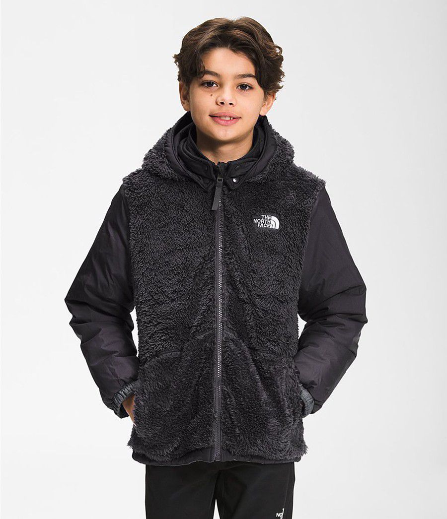 Dětské Bundy The North Face Reversible Mount Chimbo Full Zip Hooded Šedé | JGRZLYX-48