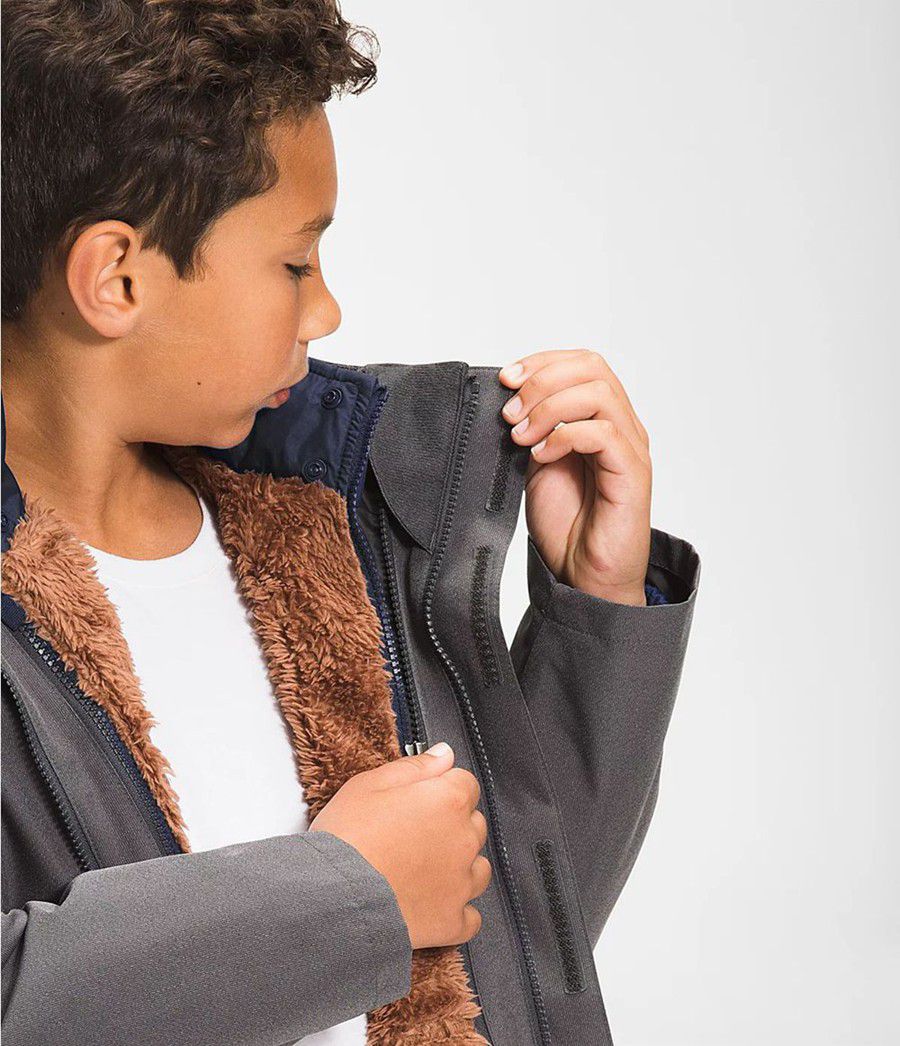 Dětské Bundy The North Face Reversible Mount Chimbo Full Zip Hooded Blankyt | DMARFBE-60