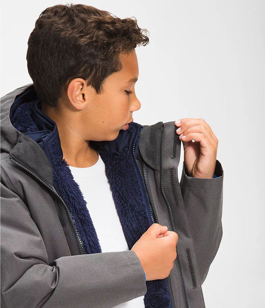 Dětské Bundy The North Face Reversible Mount Chimbo Full Zip Hooded Blankyt | SMLYEAB-81