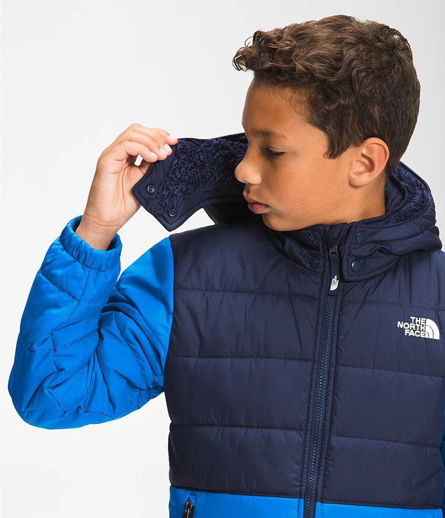 Dětské Bundy The North Face Reversible Mount Chimbo Full Zip Hooded Blankyt | SMLYEAB-81