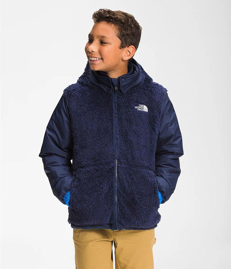 Dětské Bundy The North Face Reversible Mount Chimbo Full Zip Hooded Blankyt | SMLYEAB-81