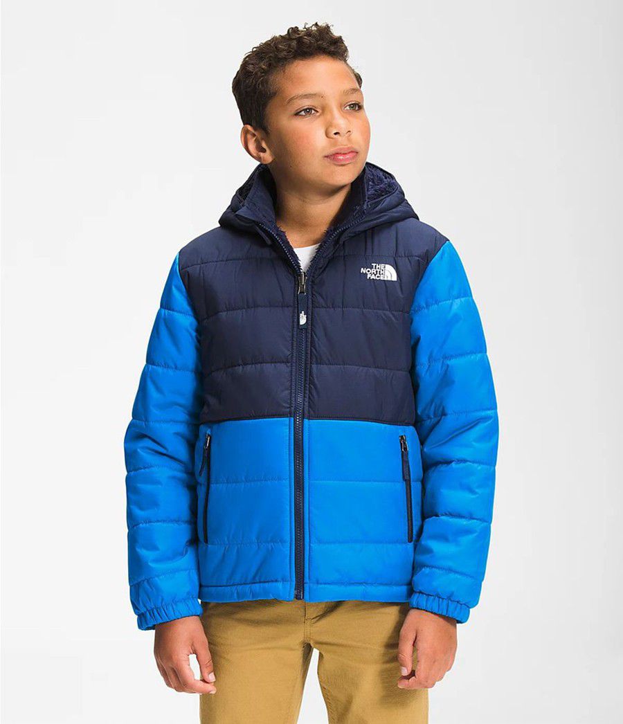 Dětské Bundy The North Face Reversible Mount Chimbo Full Zip Hooded Blankyt | SMLYEAB-81