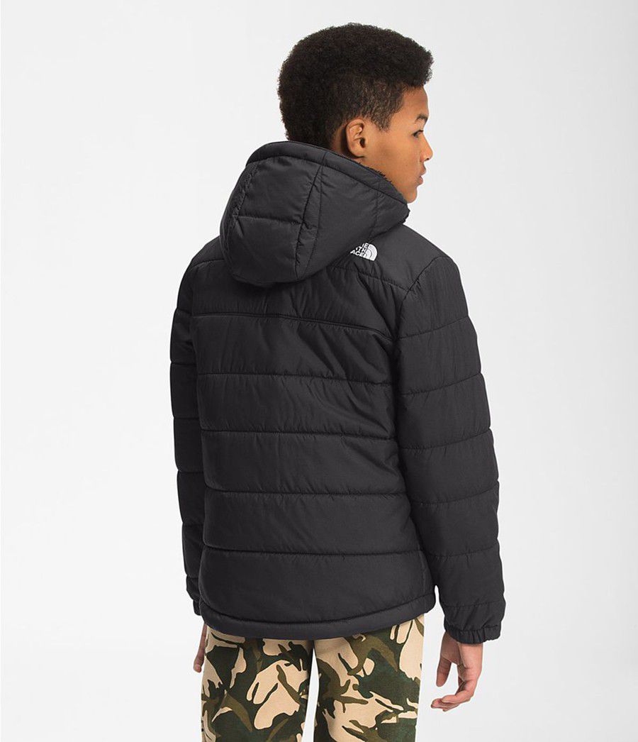 Dětské Bundy The North Face Reversible Mount Chimbo Full Zip Hooded Černé | HDUCVKX-16
