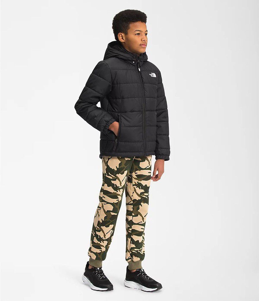 Dětské Bundy The North Face Reversible Mount Chimbo Full Zip Hooded Černé | HDUCVKX-16