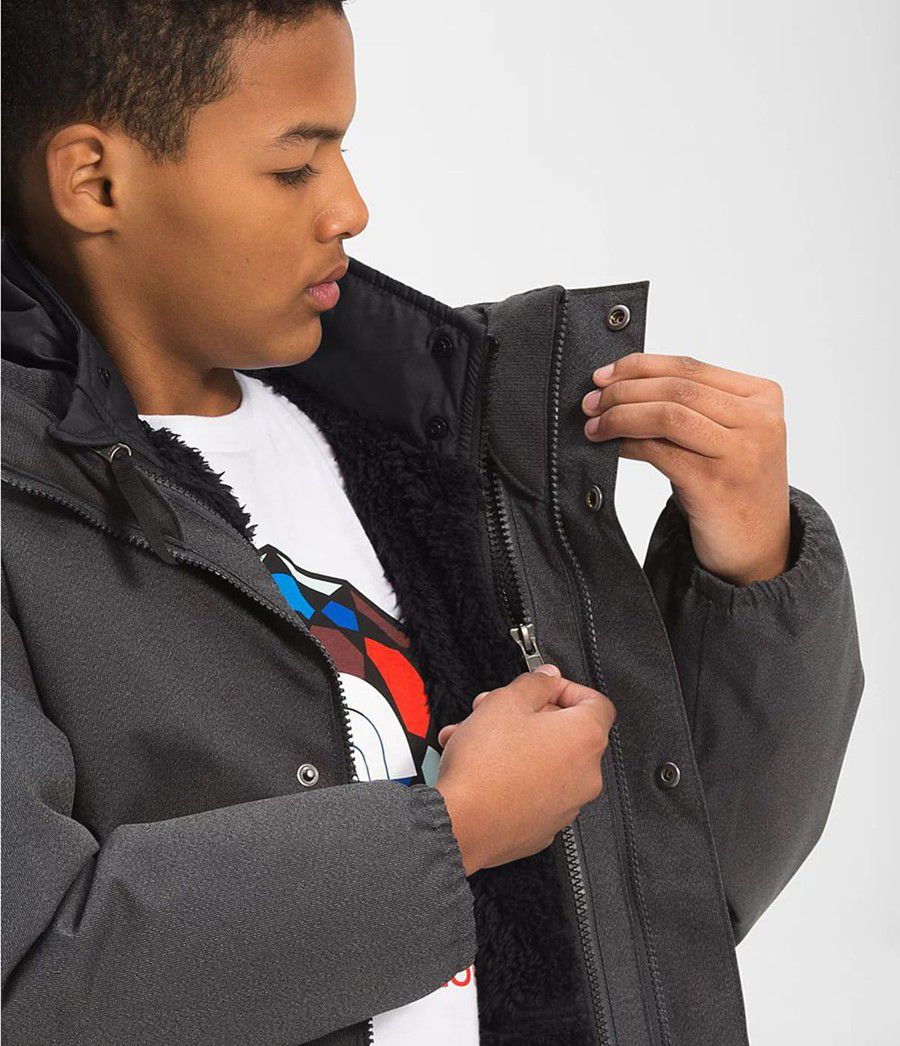 Dětské Bundy The North Face Reversible Mount Chimbo Full Zip Hooded Černé | HDUCVKX-16