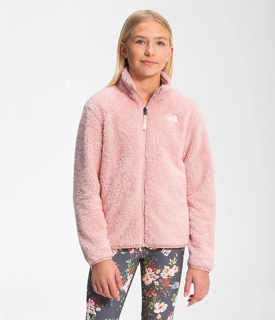 Dětské Bundy The North Face Suave Oso Fleece Růžové | GDTCPFK-58