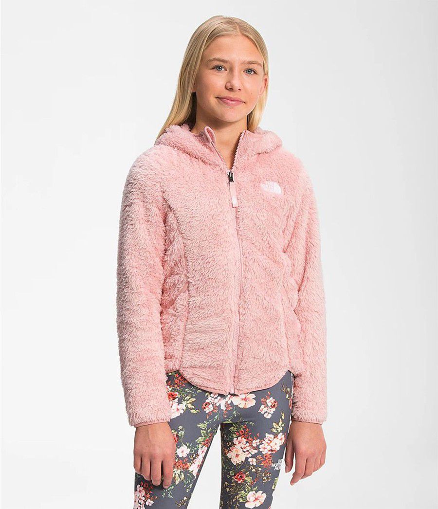 Dětské Bundy The North Face Suave Oso Hooded Full Zip Růžové | HRLUXWF-79