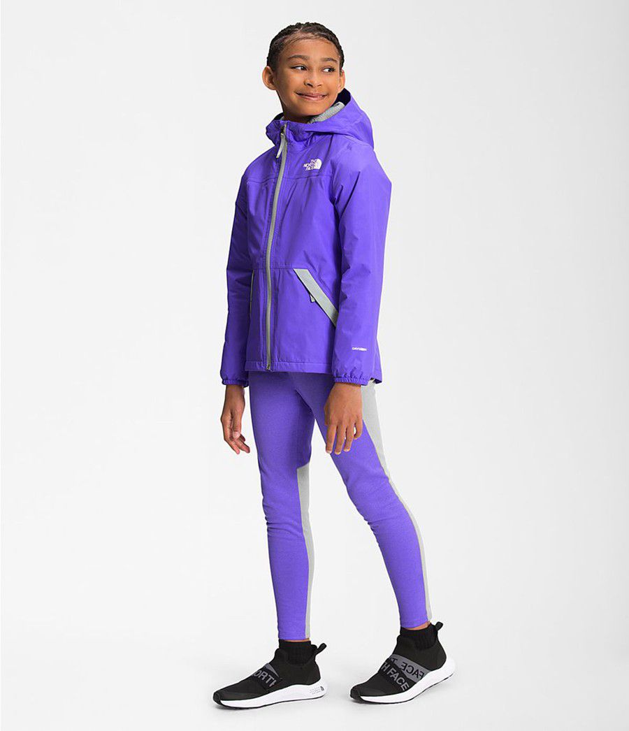 Dětské Bundy The North Face Warm Storm Rain Fialové | MOTRGHQ-83