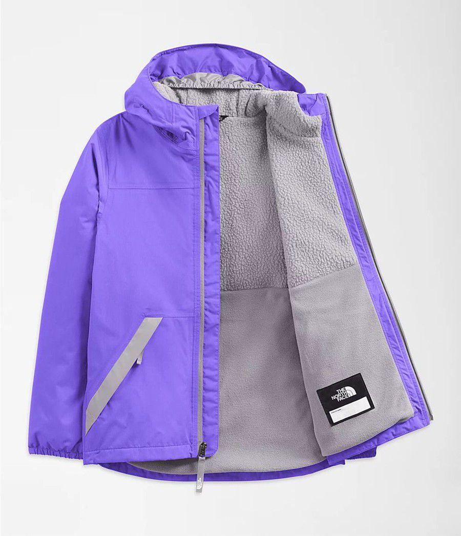 Dětské Bundy The North Face Warm Storm Rain Fialové | MOTRGHQ-83