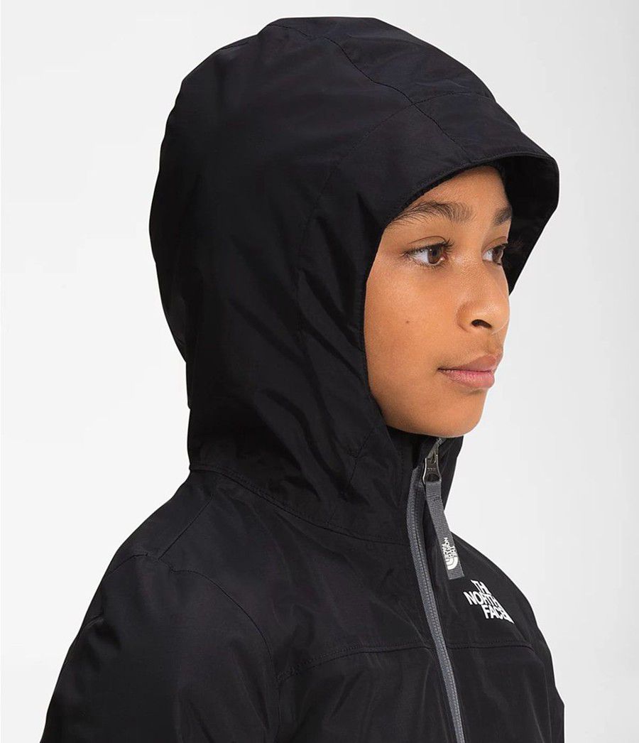 Dětské Bundy The North Face Warm Storm Rain Černé | HGFTWBJ-02