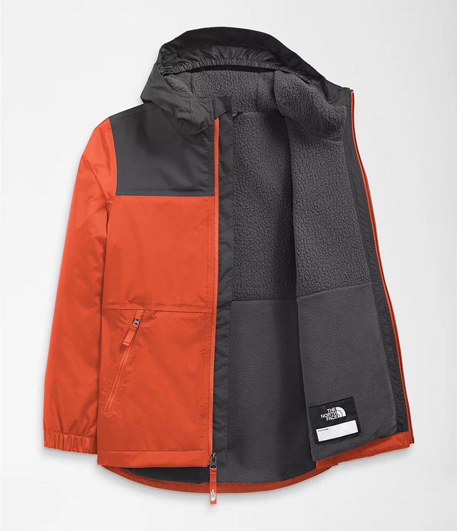 Dětské Bundy The North Face Warm Storm Rain Šedé | JZOPGFE-50