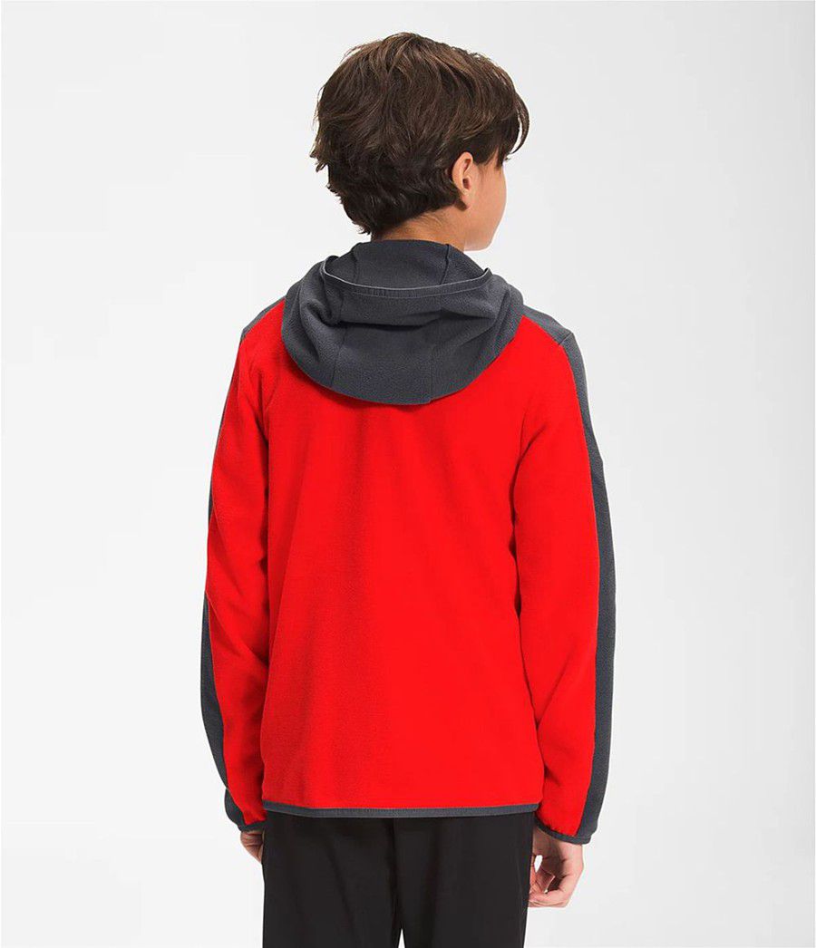 Dětské Hoodies The North Face Glacier Full Zip Červené | YXHWBGZ-86