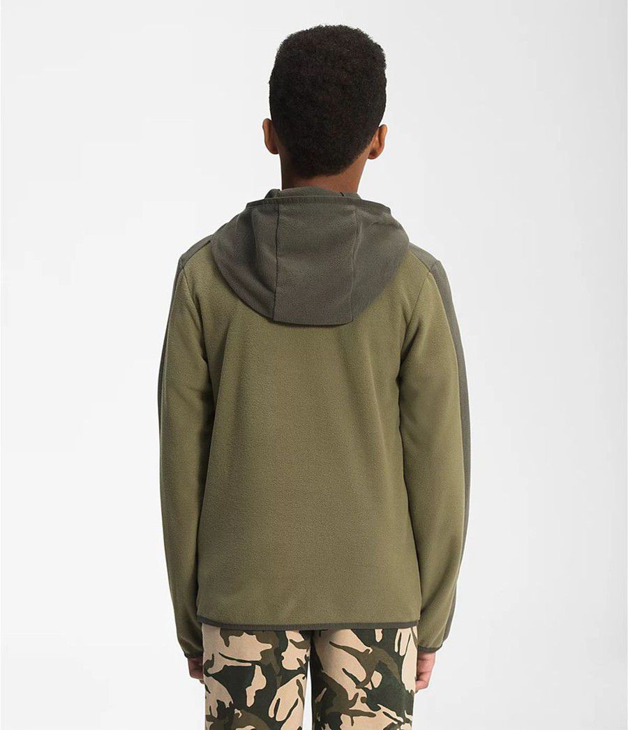 Dětské Hoodies The North Face Glacier Full Zip Olivy Zelené | HCEMVKF-91