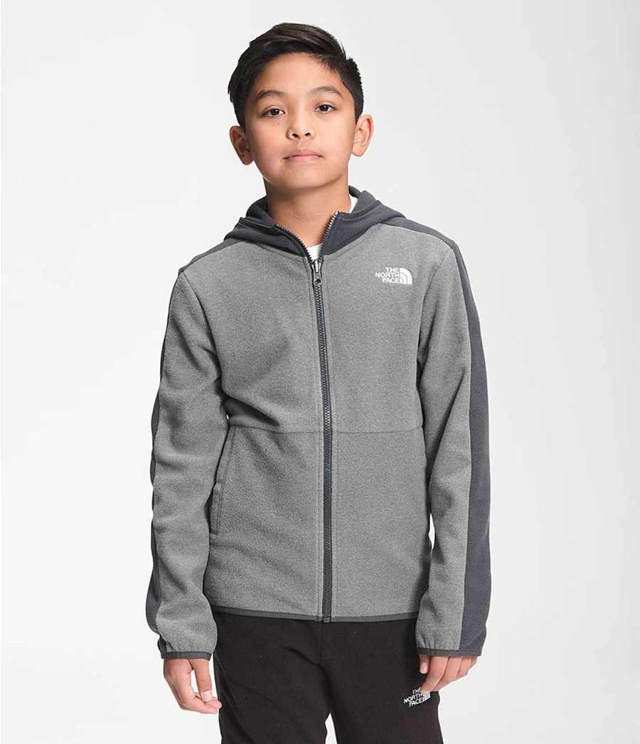 Dětské Hoodies The North Face Glacier Full Zip Šedé | RAJGILH-78