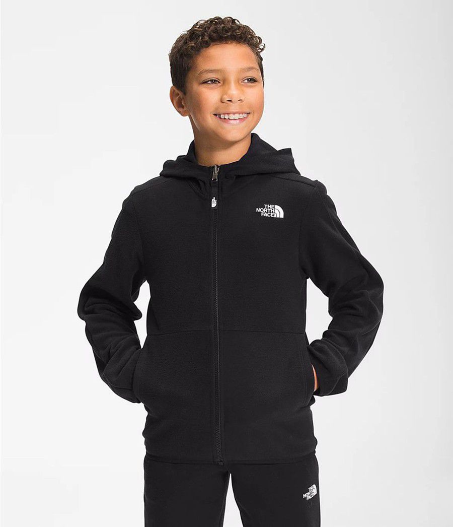 Dětské Hoodies The North Face Glacier Full Zip Černé | TCLOEUP-59